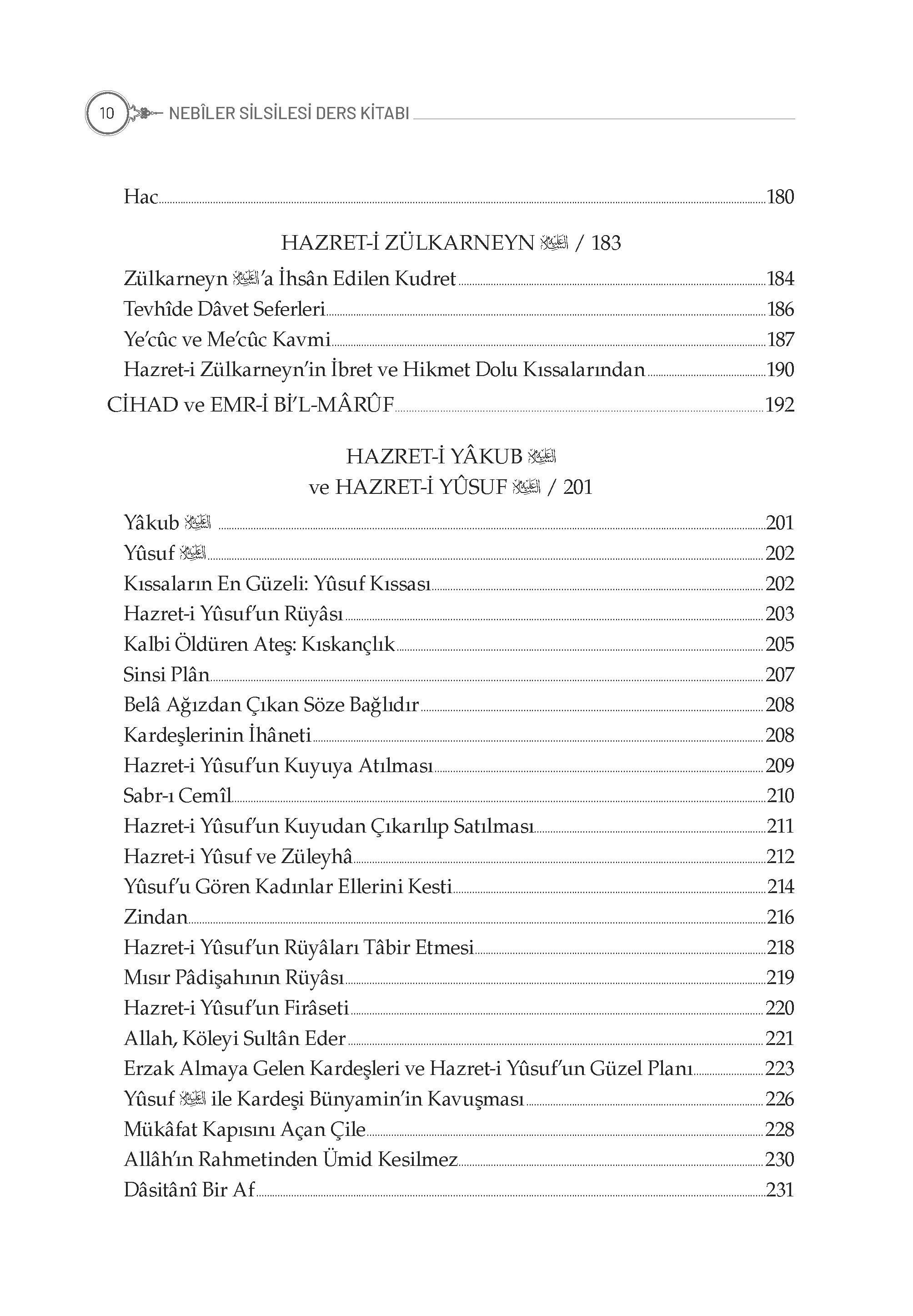 Nebiler Silsilesi Ders Kitabı(2 cilt bir arada)-Osman Nuri Topbaş