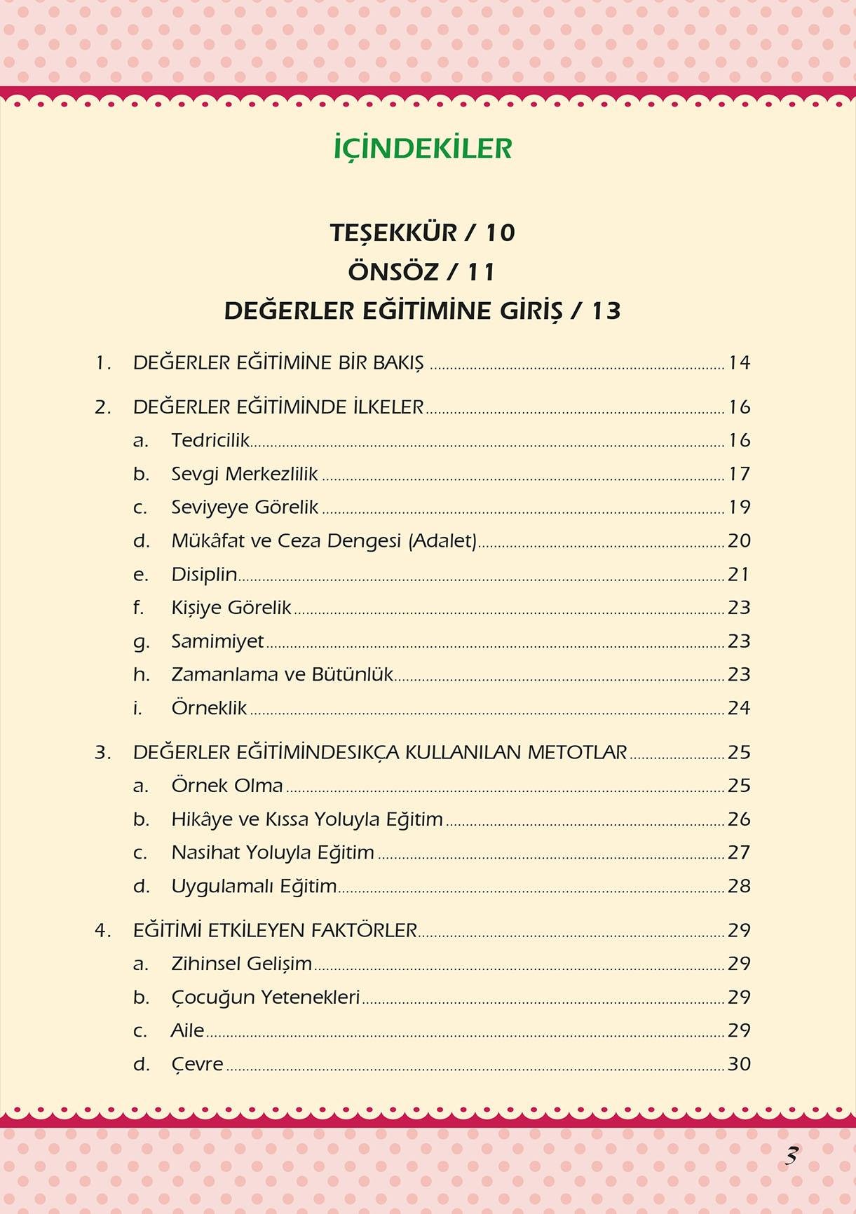 Okul Öncesi Değerler Eğitimi ve Faaliyet Örnekleri - Nigar Büşra Bahçeci