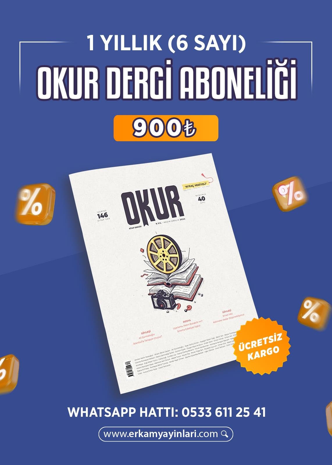 Okur Dergisi Yurtiçi Abonelik