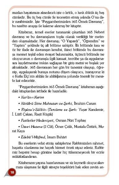 Peygamber Efendimizden 365 Örnek Davranış - Mehmet Köprülü