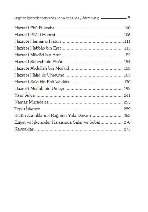 Sabır ve Sebat - Adem Saraç