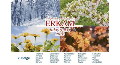 2. Bölge Erkam Takvimi (2. Bölge)