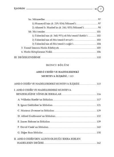 Ahd-i Cedid ve Hadis - Doç. Dr. Mustafa Öztürk