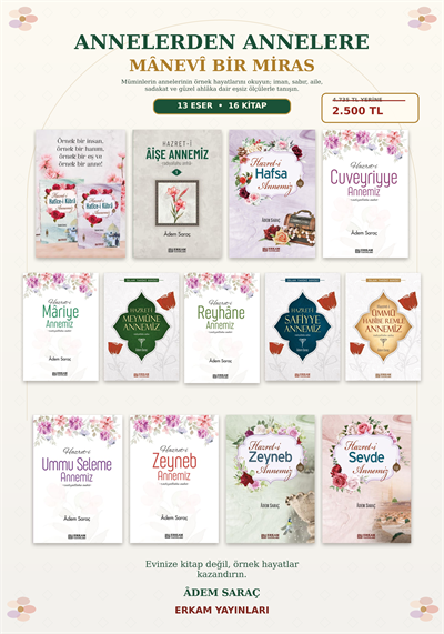 Asrı Saadetden Annelerimiz  16  Kitap Set - Adem Saraç