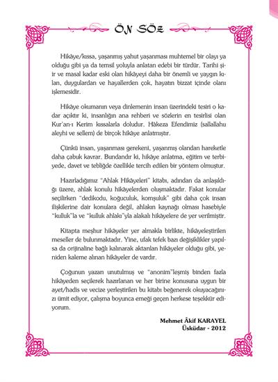 Hayatı Güzelleştiren Ahlak Hikayeleri - 1 - Mehmet Akif Karayel