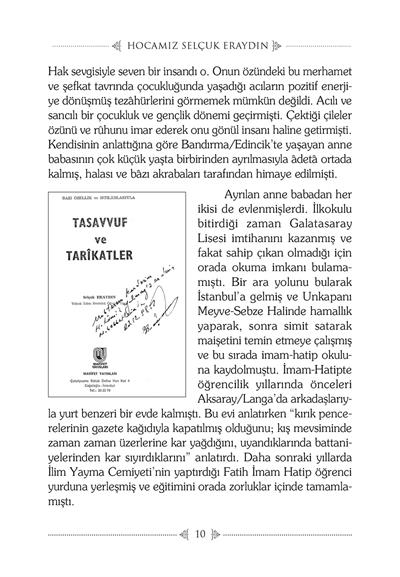 Hocamız Selçuk Eraydın - Prof. Dr. Hasan Kamil Yılmaz