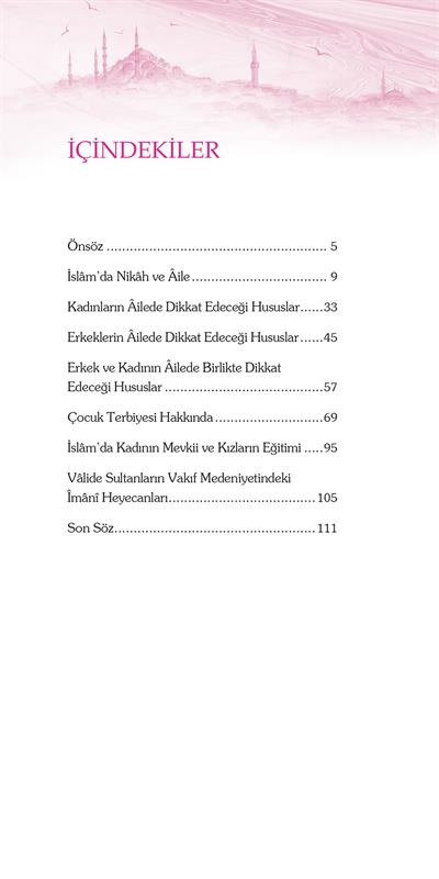 Huzurlu Aile Yuvası (Lüks Baskı Davetiye Formatlı) - Osman Nuri Topbaş