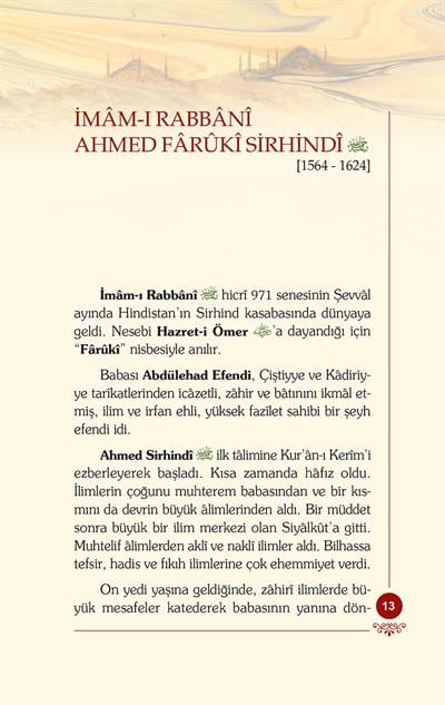 İmam-ı Rabbani Rahmetullahi Aleyh - Osman Nuri Topbaş