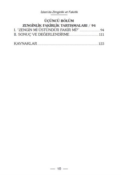 İslamda Zenginlik Ve Fakirlik - Faruk Beşer