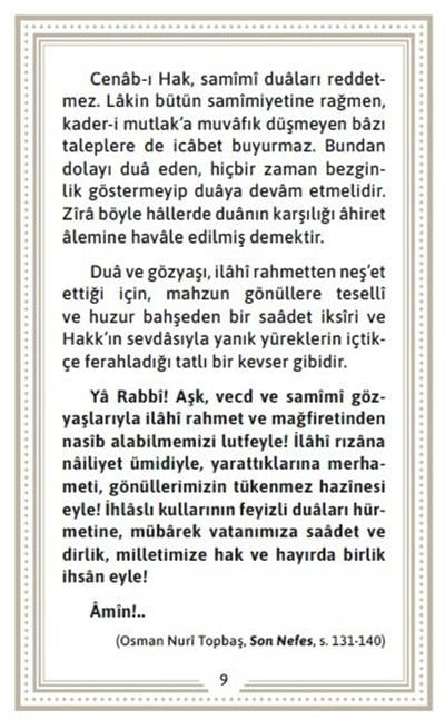 Kuran-ı Kerimden Dualar - Salih Zeki Meriç