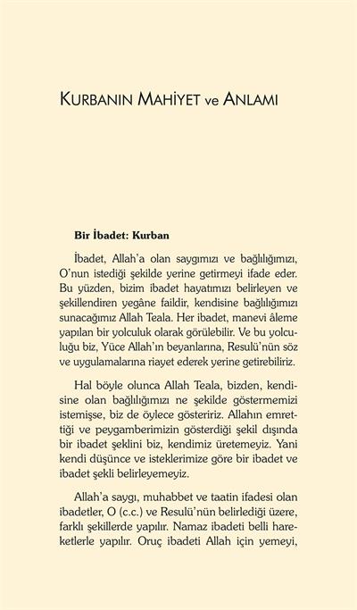 Kurban İbadeti - Dr. Recep Özdirek