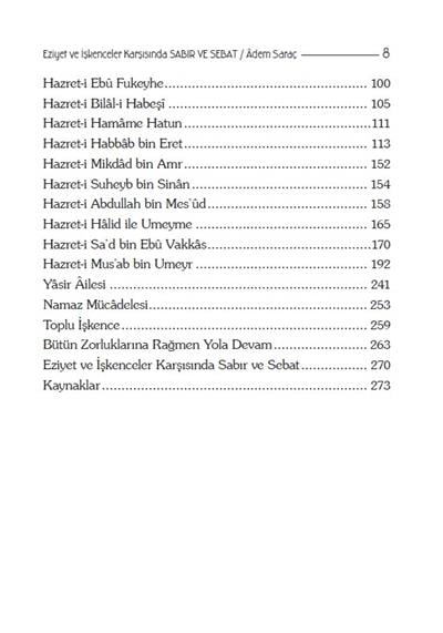 Sabır ve Sebat - Adem Saraç