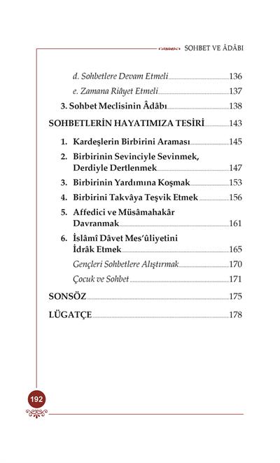 Sohbet ve Adabı - Osman Nuri Topbaş