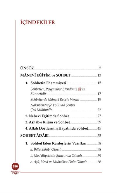 Sohbet ve Adabı - Osman Nuri Topbaş