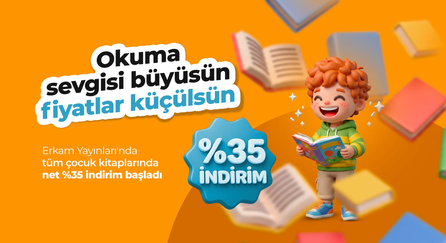 Erkam Çocuk Kitaplığında %35 İndirim