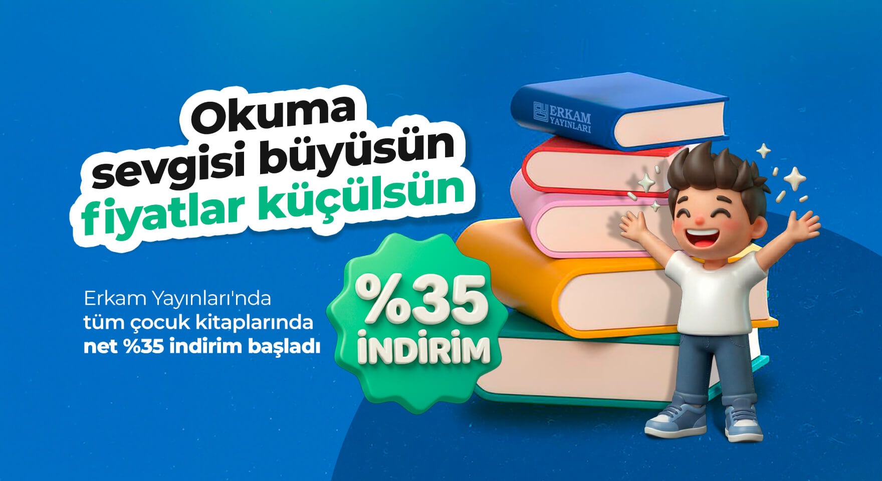 Erkam Çocuk Kitaplığında %35 İndirim
