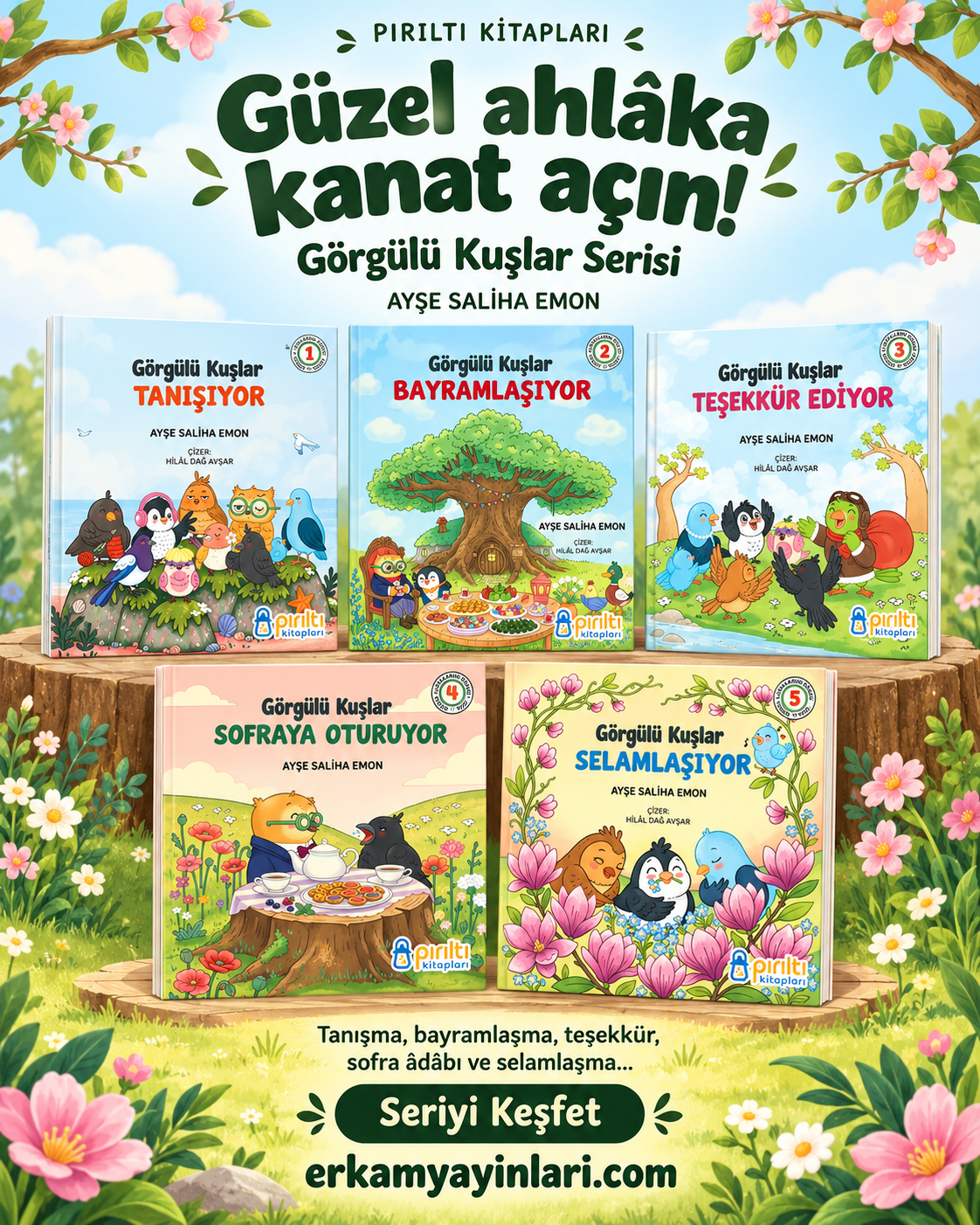 Görgülü Kuşlar Serisi - 5 Kitap Set-Görgülü Kuşlar Serisi - 5 Kitap Set - Pırıltı Kitapları