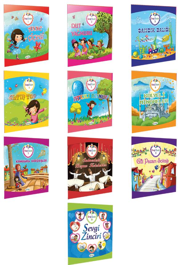 Sevgi Zinciri (10 Kitap Set) - Nurefşan Çağlaroğlu