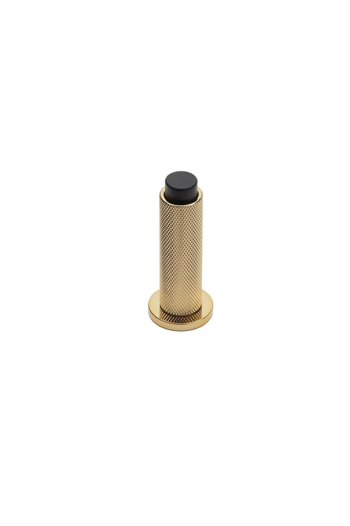 1019 Duvara Monte Kapı Stoperi Vidalı Gold Renk Çap 32 mm 