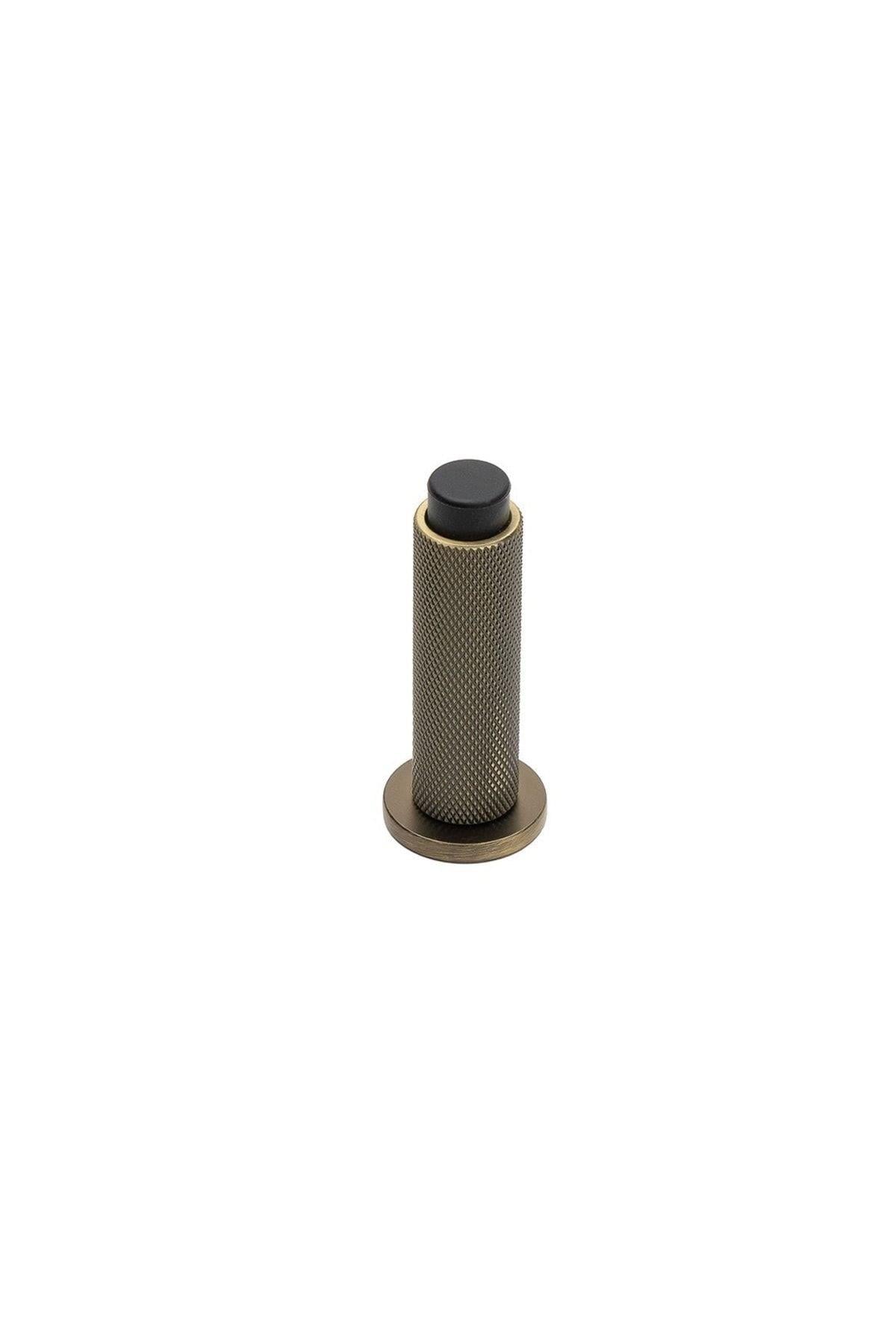 1019 Duvara Monte Kapı Stoperi Vidalı Antik Renk Çap 32 mm 