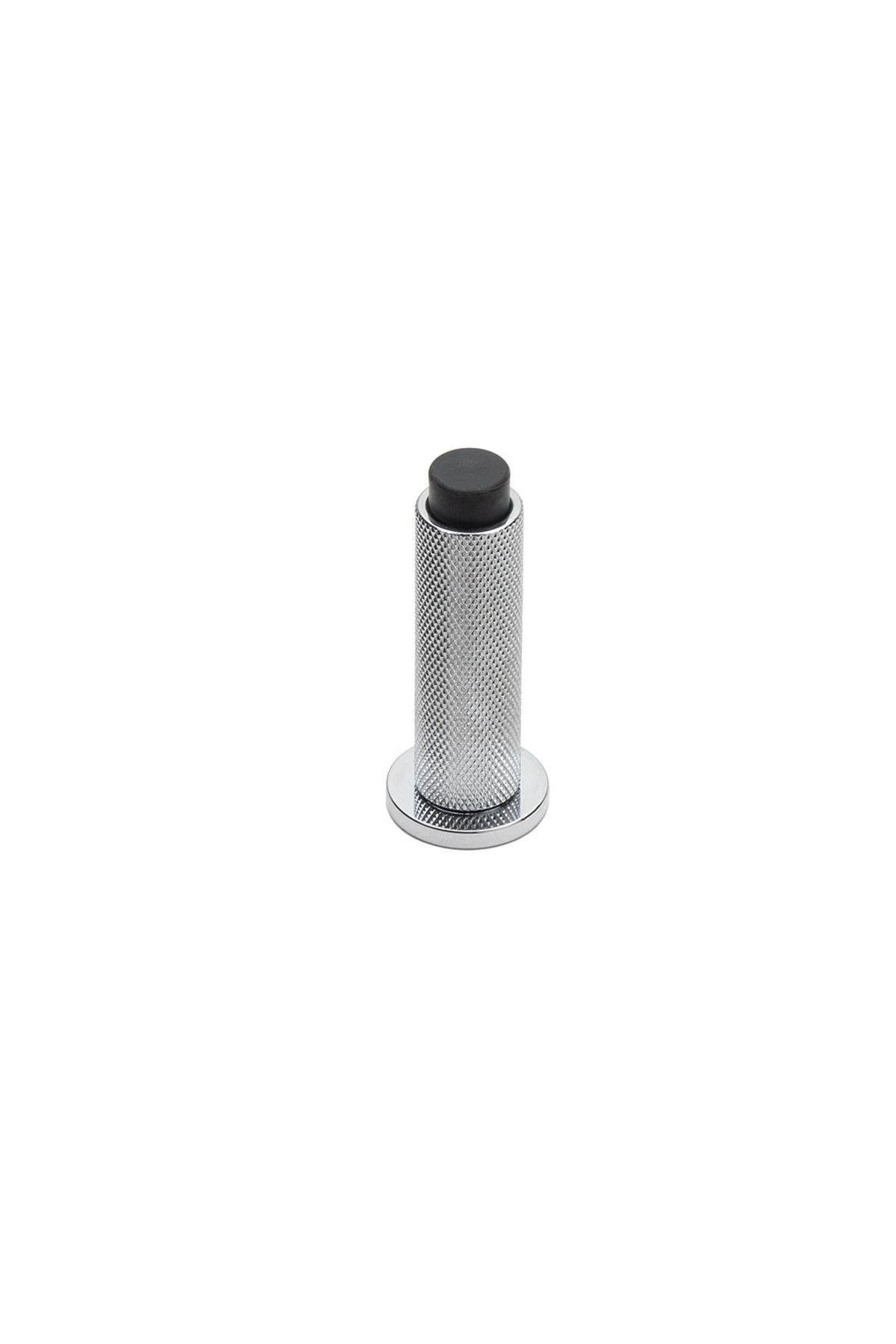 1019 Duvara Monte Kapı Stoperi Vidalı Krom Renk Çap 32 mm