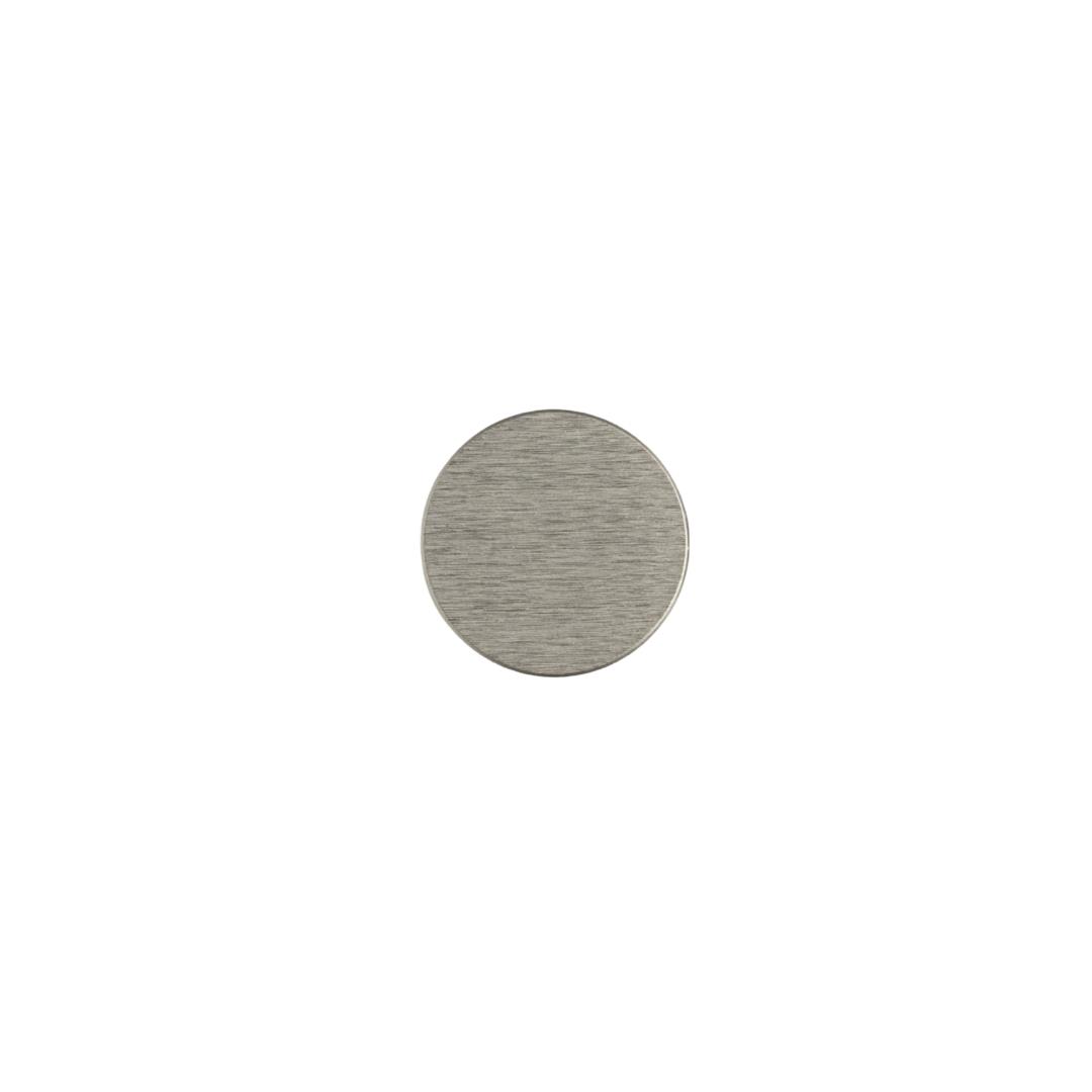 1910 Tek Delikli Düğme Kulp Nikel Saten Renk Çap 38 mm