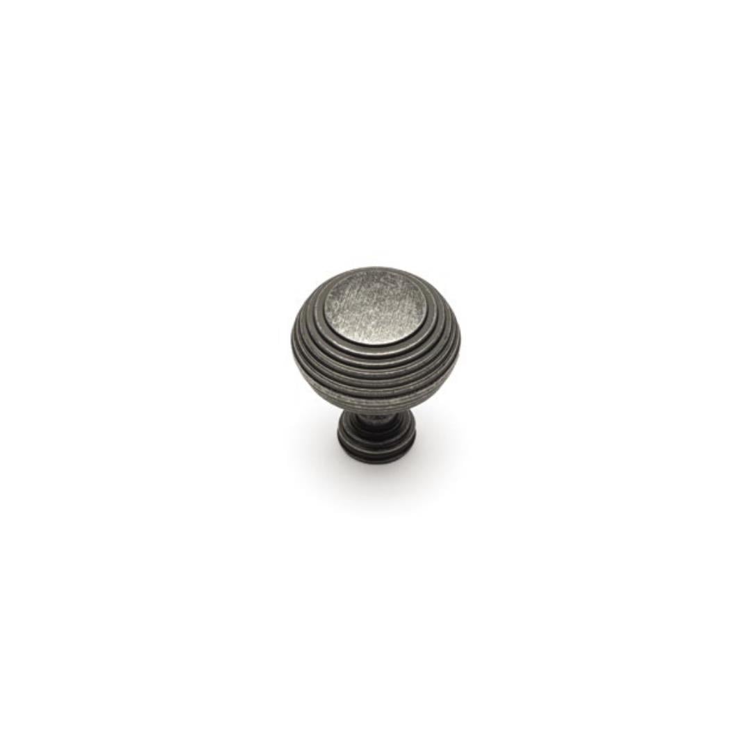 1937 Tek Delikli Düğme Kulp Antik Gümüş Renk Çap 32 mm
