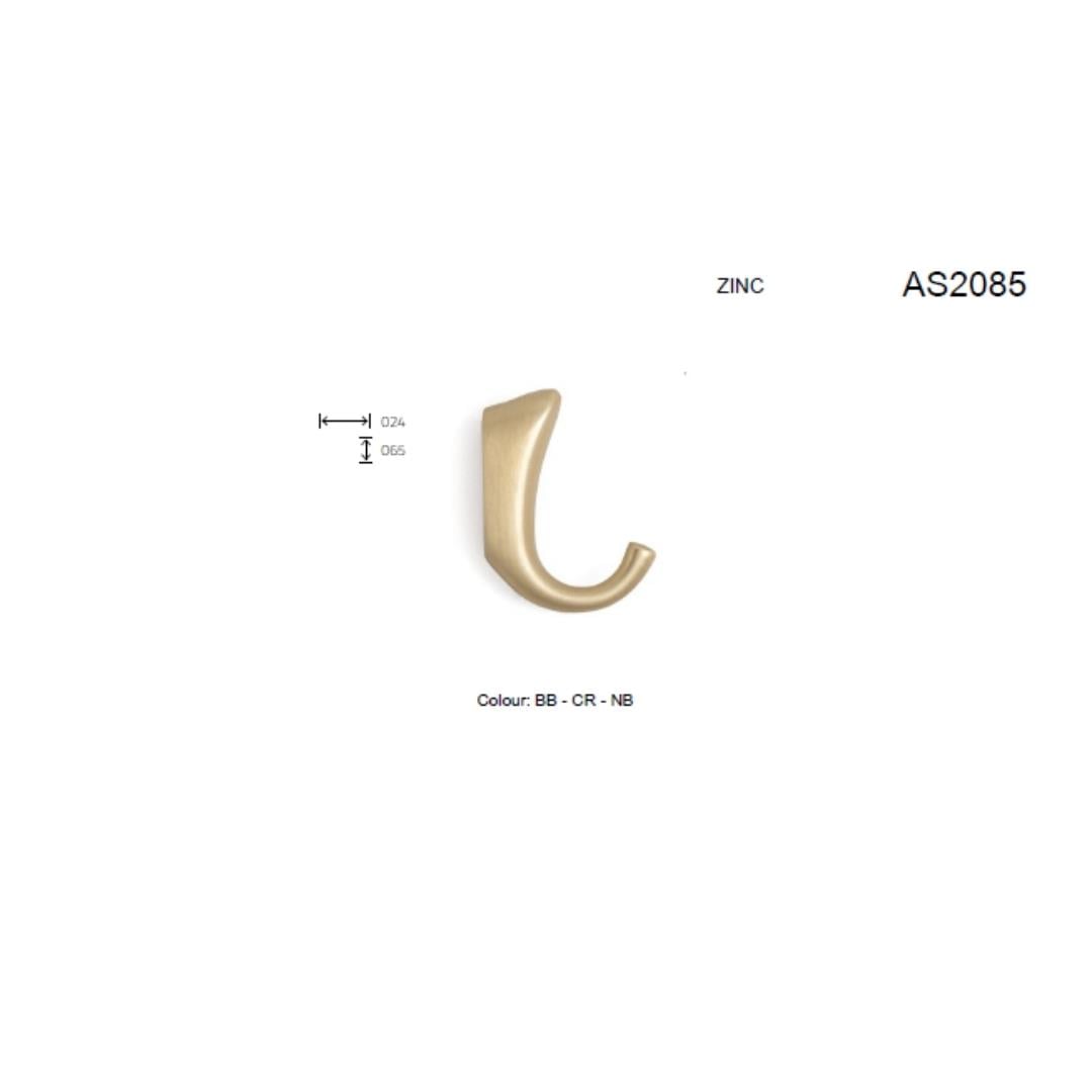2085 Duvara Monte Portmanto Askılığı Krom Renk Çap 24 Mm