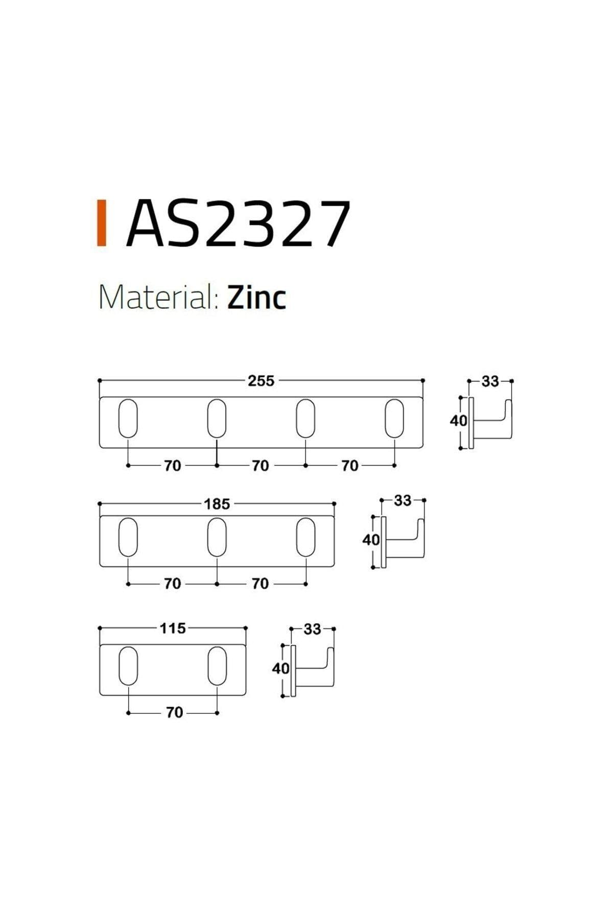 2327 System Yapışkanlı Askı Krom 115 Mm