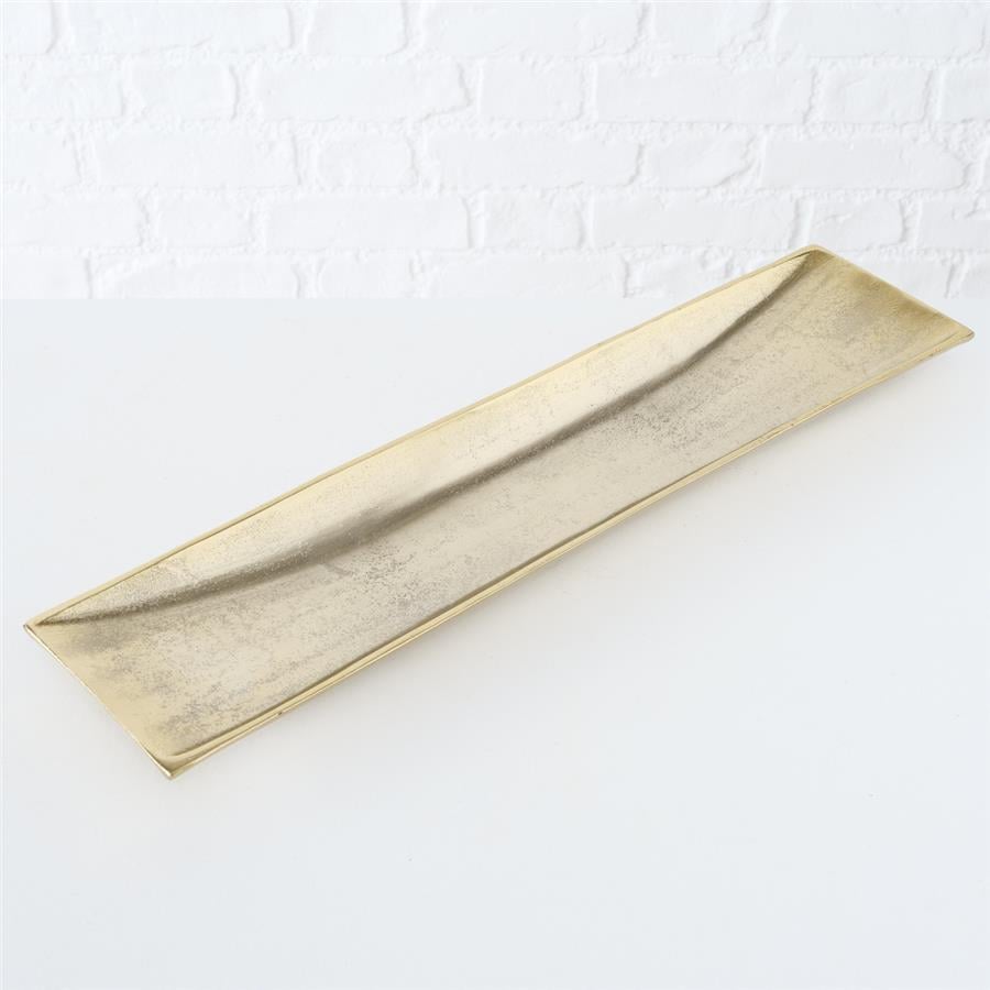 2Li Gold Dikdörtgen Dekoratif Kase 3Cm-5Cm Seti