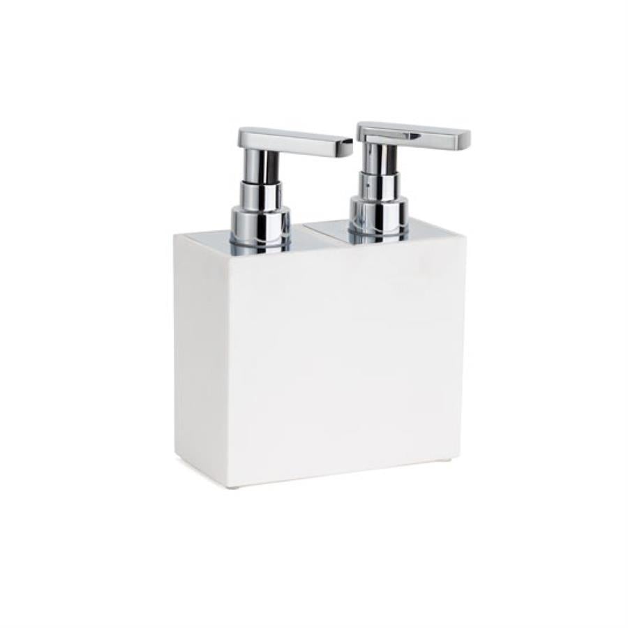 2'Li Sıvı Sabunluk Beyaz/Krom Renk 189X88X146 Mm