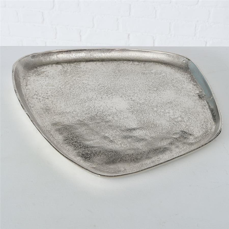 3Lü Gümüş Dekoratif Tepsi 28Cm-34Cm-42Cm Seti