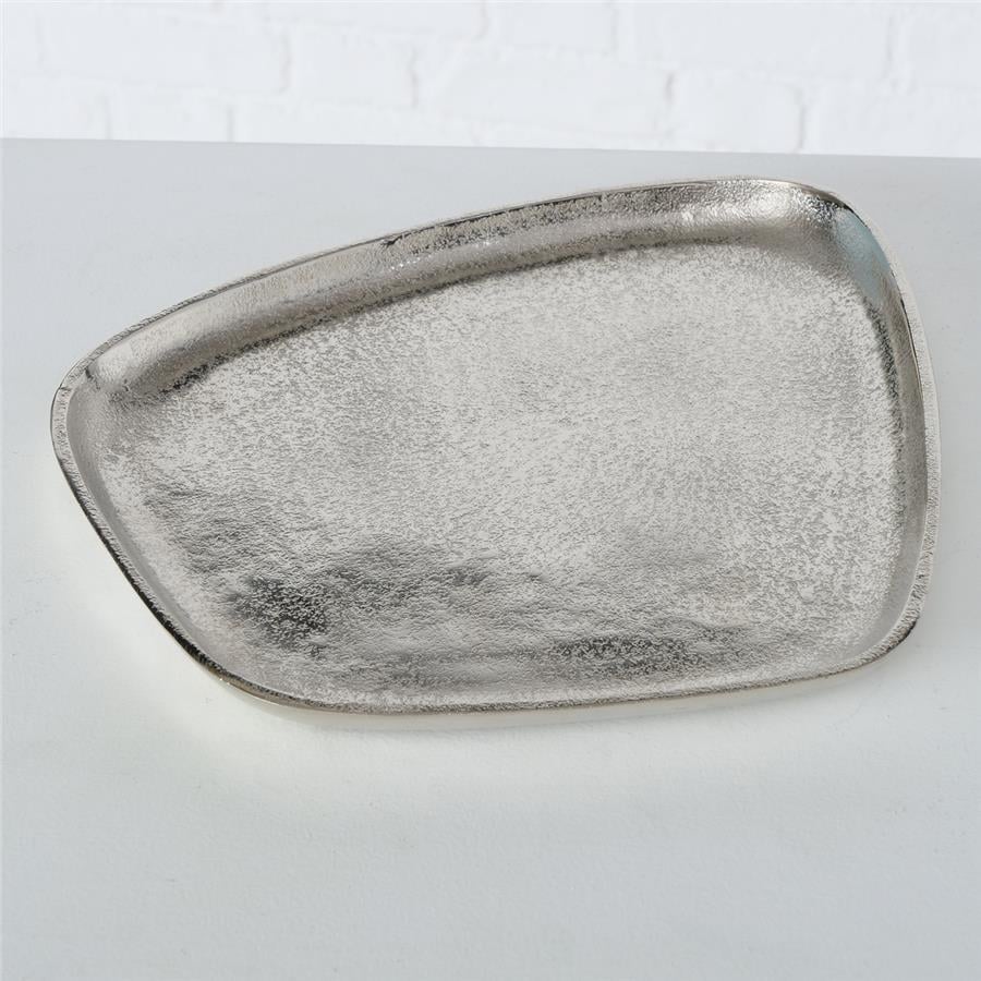 3Lü Gümüş Dekoratif Tepsi 28Cm-34Cm-42Cm Seti
