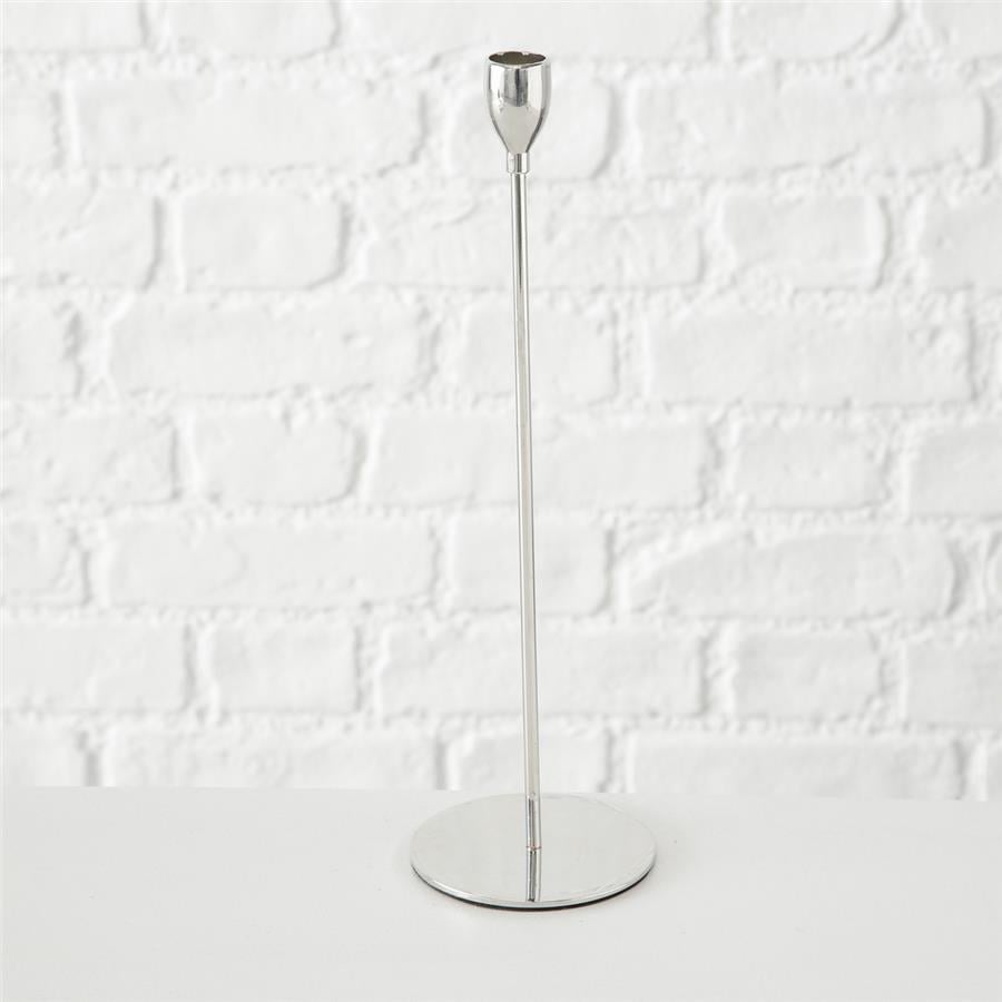 3Lü Gümüş Yuvarlak Mumluk 23Cm-28Cm-33Cm Seti