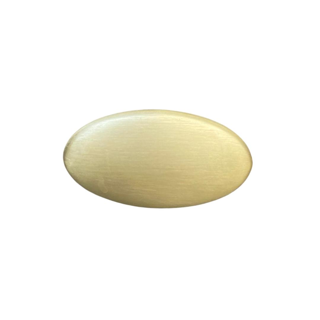 4322 Tek Delikli Düğme Kulp Mat Altın Renk Çap 65 X 35 mm