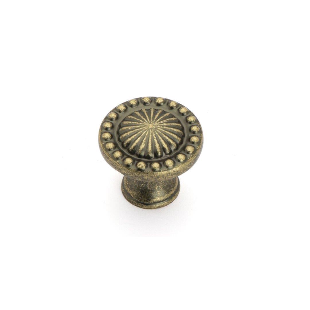 4456 Tek Delikli Düğme Kulp Antik Renk Çap 35 mm