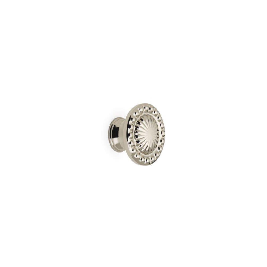 4456 Tek Delikli Düğme Kulp Parlak Nikel Renk Çap 35 mm