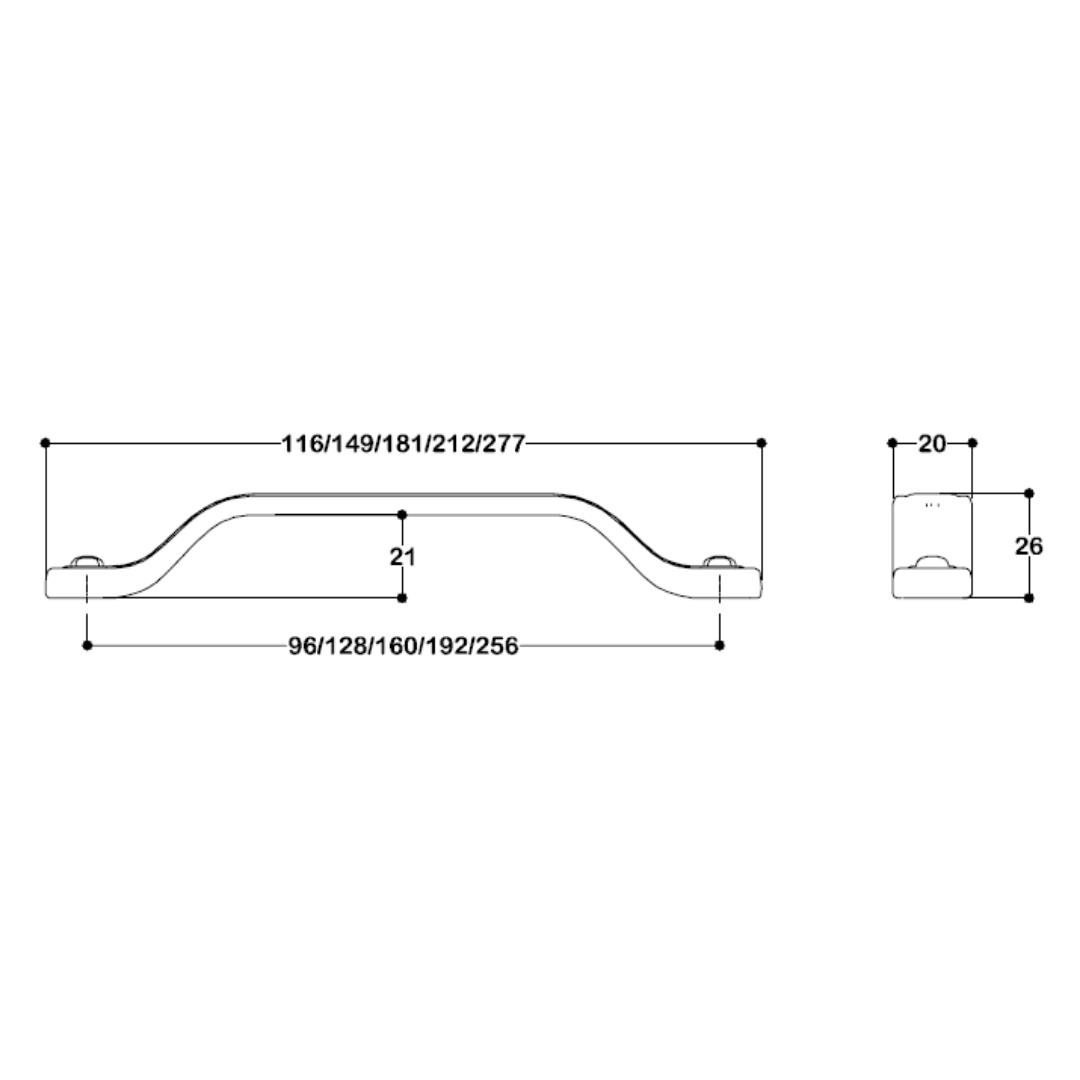 4584 Modern Kulp 160 Mm Antik Renk