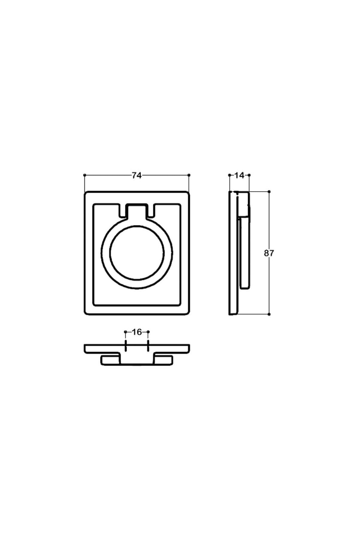4622 Sallantılı Kulp Altın Renk Çap 74 mm