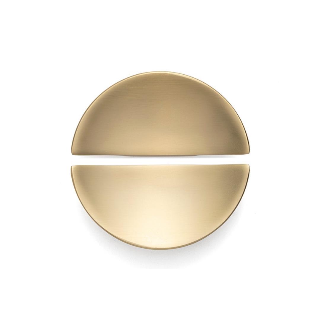 4716 Yarım Daire Kulp Oval Gold Branch Renk Tek Adet