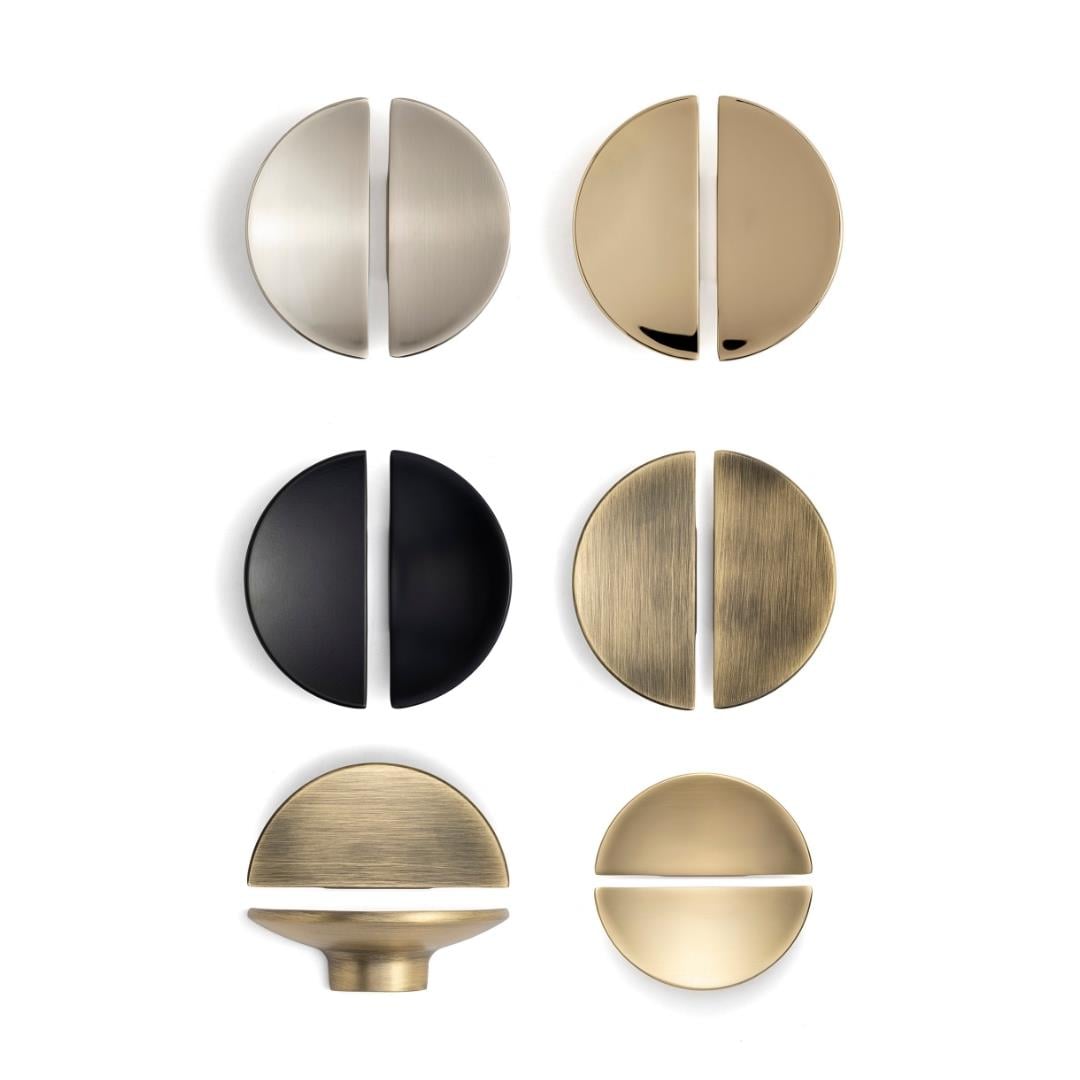 4716 Yarım Daire Kulp Oval Gold Branch Renk Tek Adet