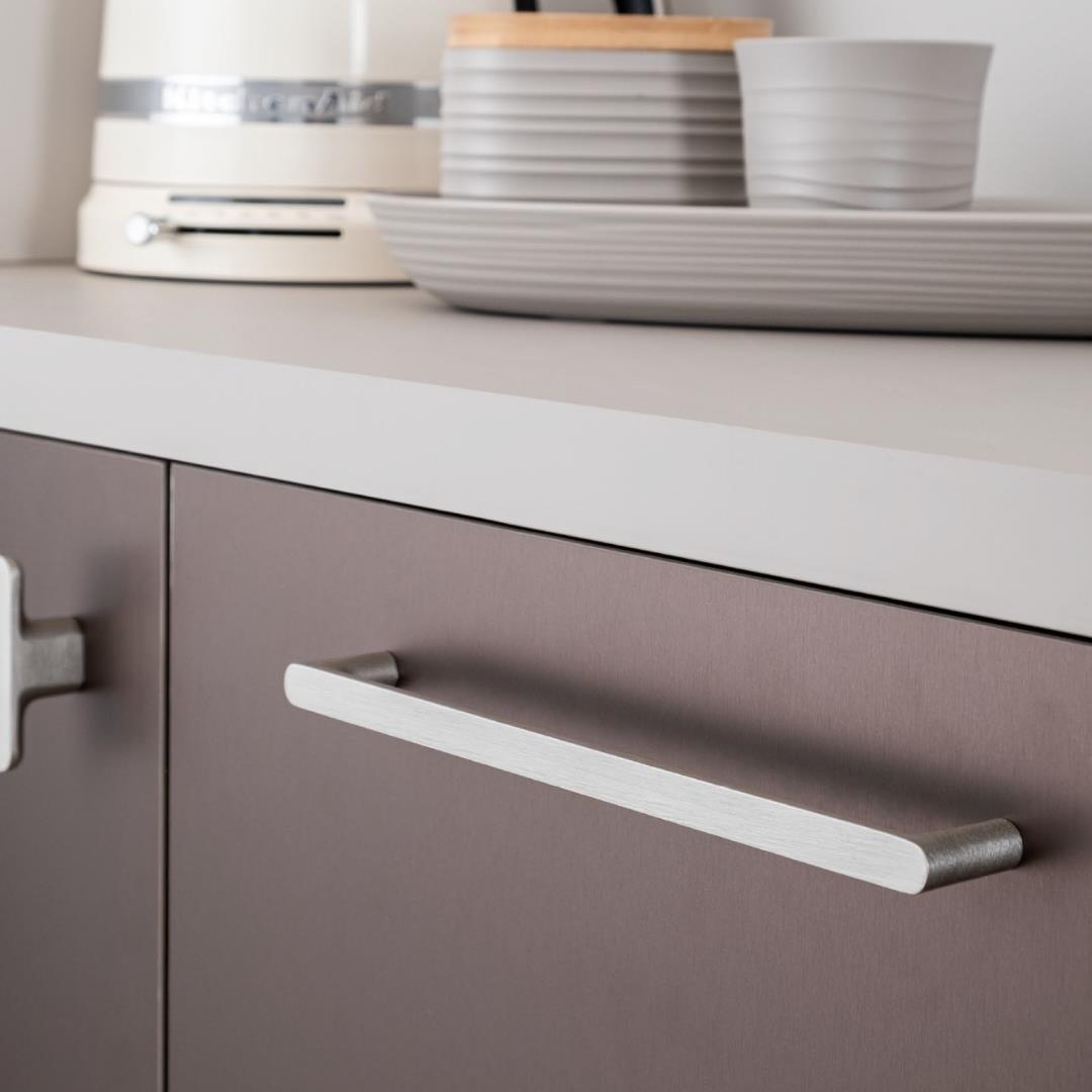 4730 Modern Düz Kulp Nikel Saten Renk