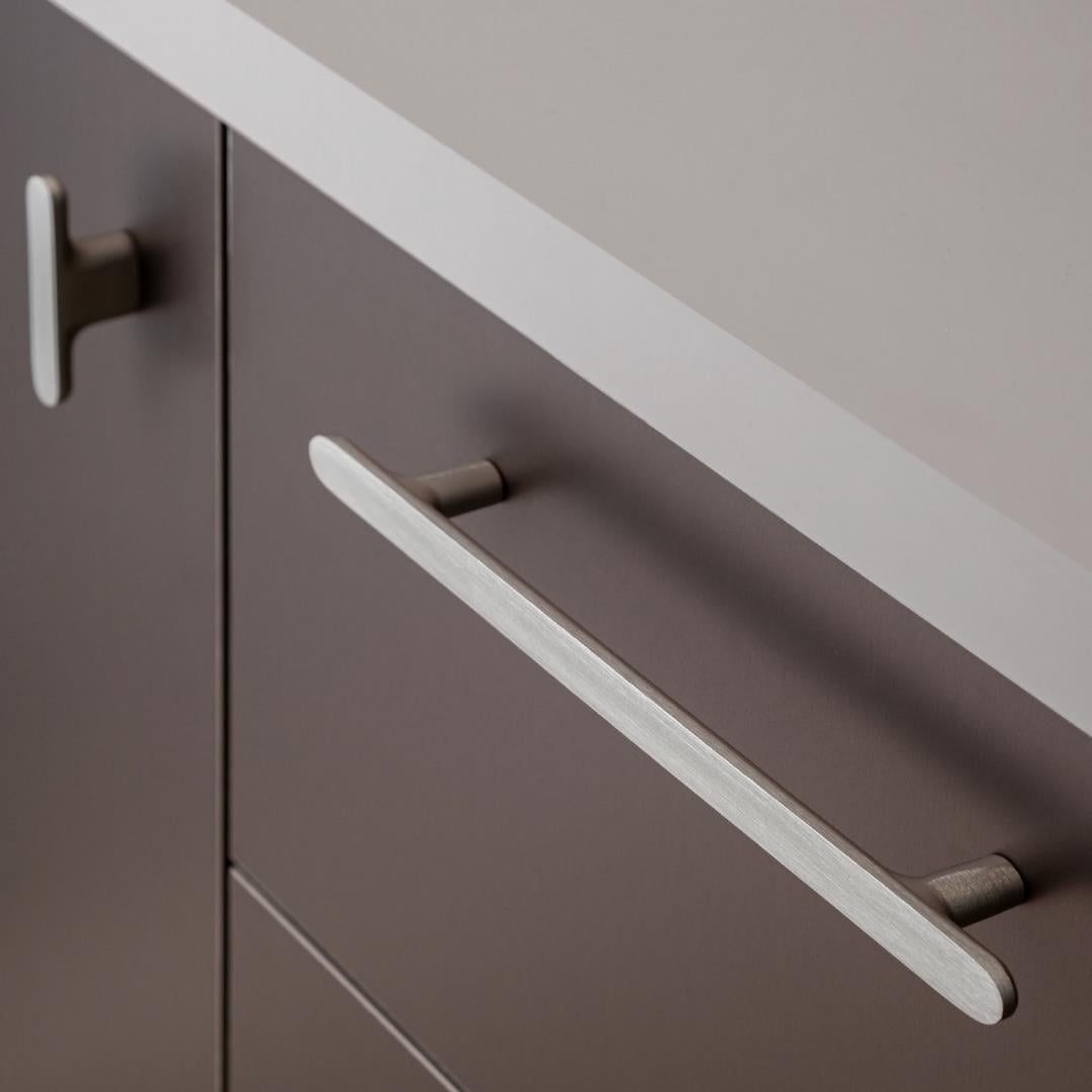 4740 Modern Düz Kulp Nikel Saten Renk