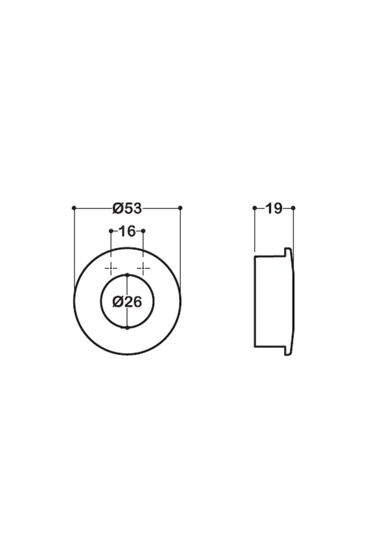 7480 Antik Renkli Gömme Kulp 16 Mm