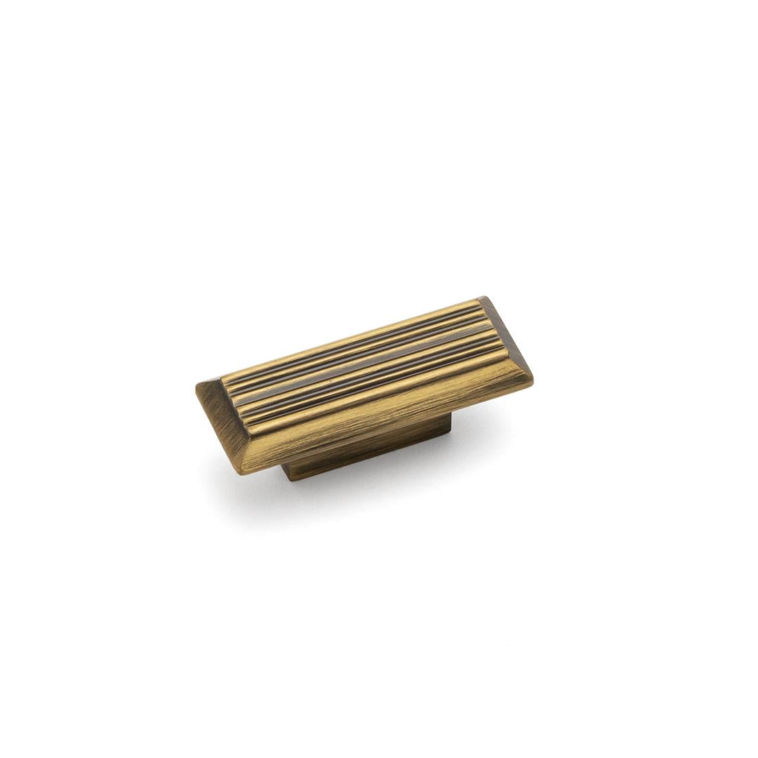 9002  Line-Çizgili Kulp Tek Adet 16 Mm Antik Rengi Klasik Kulp