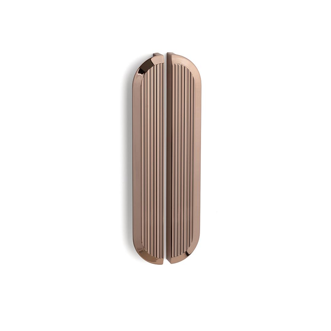 9064  Line-Çizgili Kulp Rose Renk Tek Adet