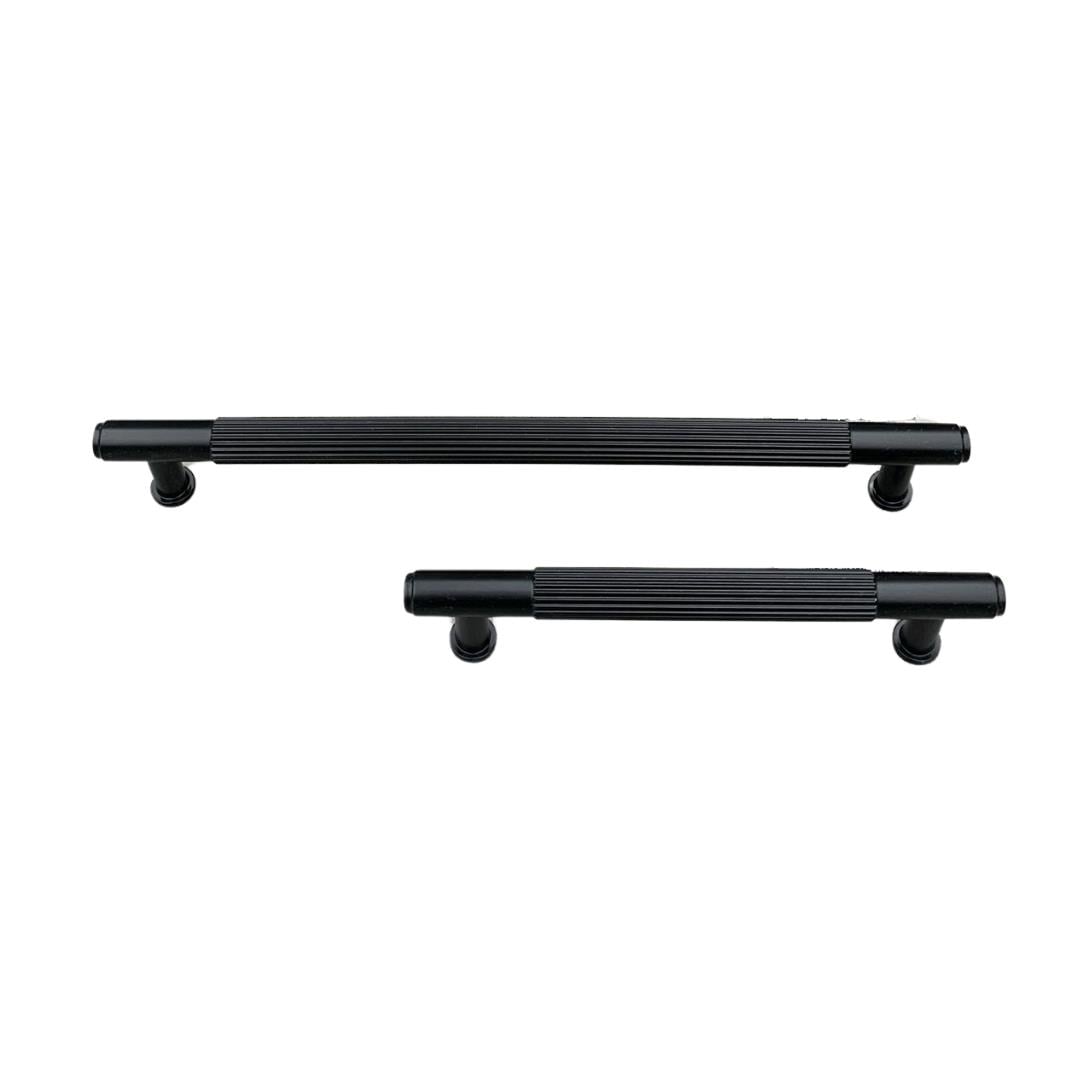 9226 Modern Çizgili Kulp Siyah Renk