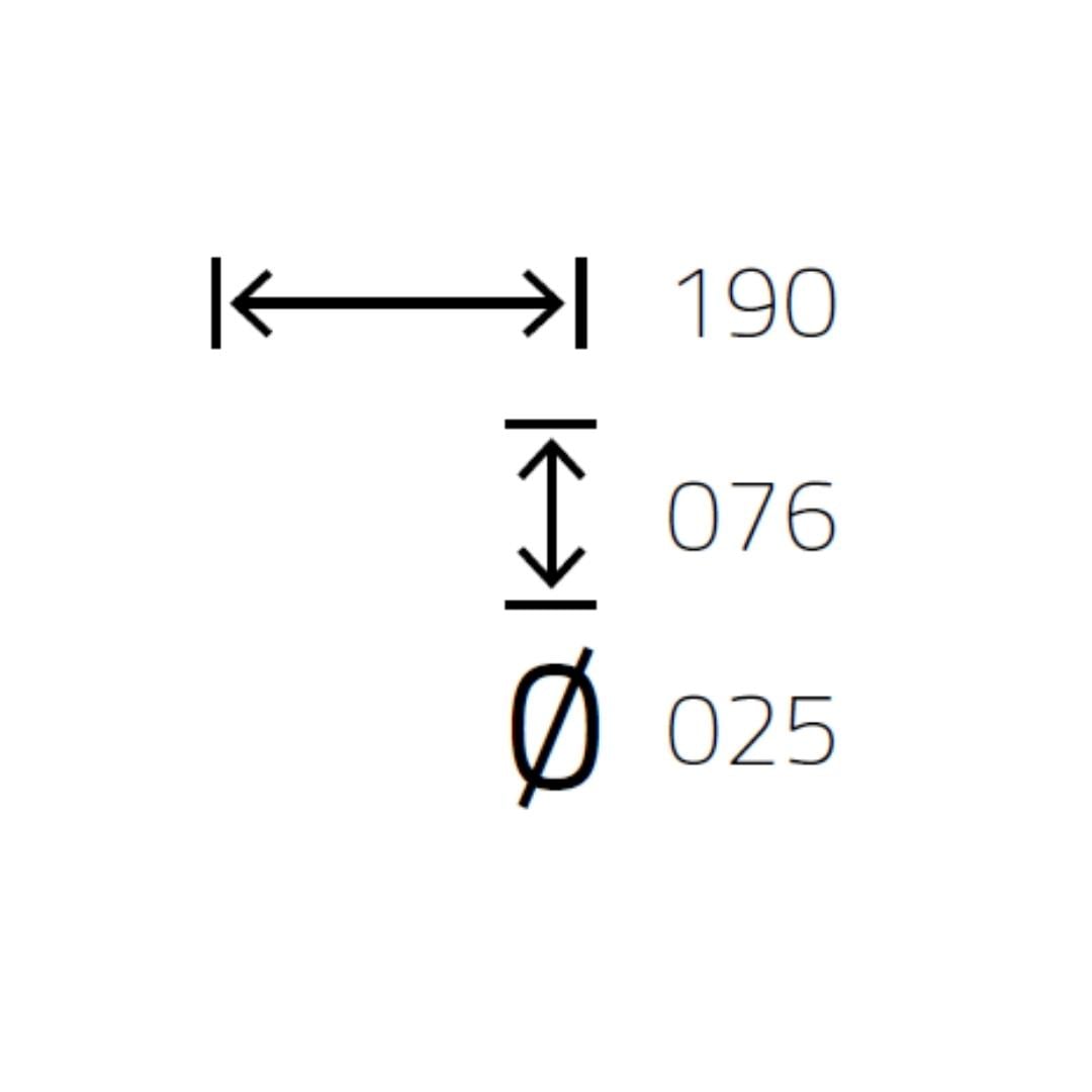 9235 Çekme Kol Siyah Renk 19 Cm