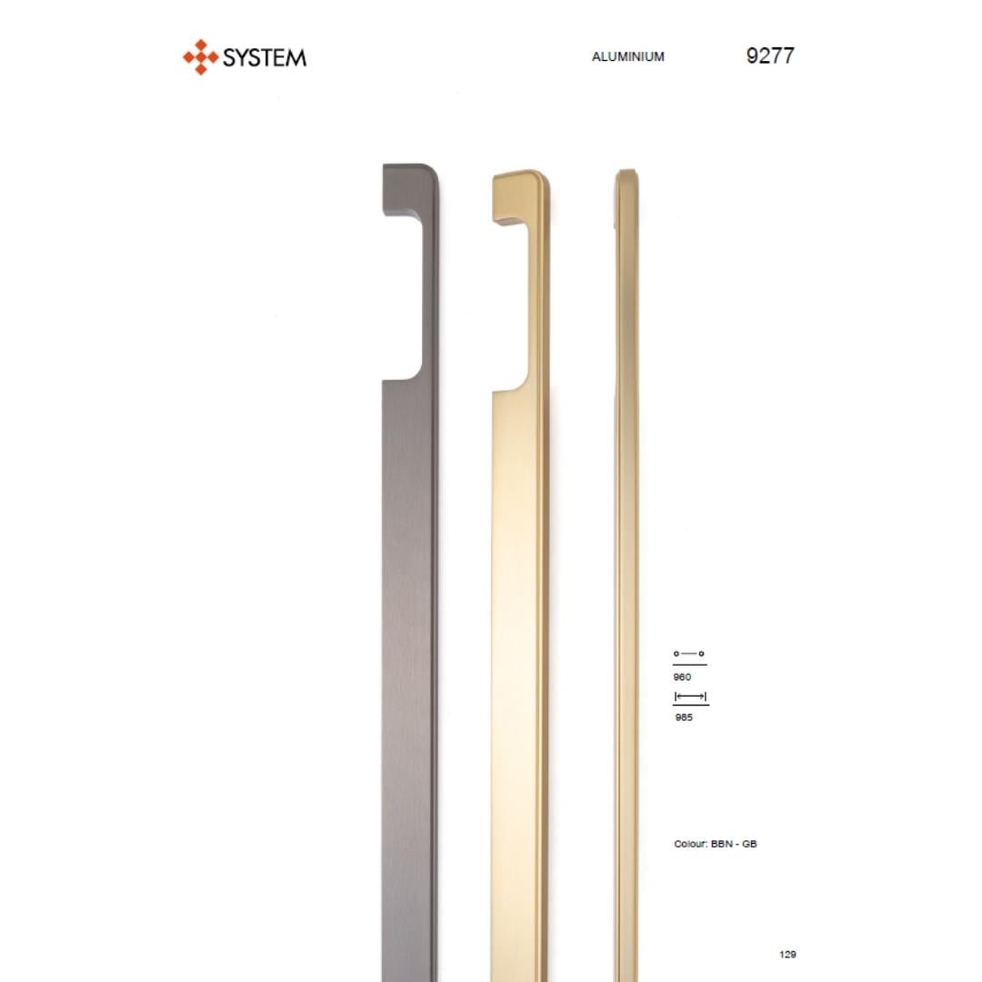 9277 Line Boy Kulp Altın Saten Renk 960 mm