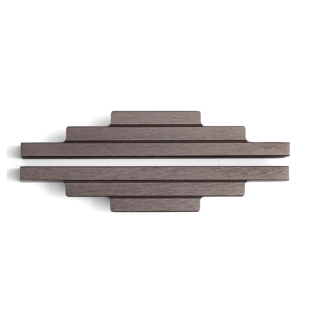 9429 Modern Çizgili Kulp Koyu Bronz Saten Renk